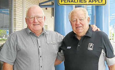 Noel “Ned” Kelly and Phil Jeffrey have had a ball during the North Coast Men of League Foundation’s inaugural year. Noel “Ned” Kelly and Phil Jeffrey have had a ball during the North Coast Men of League Foundation’s inaugural year.